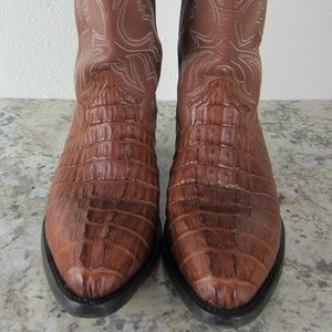 Max Leather Western Cowboy Boots Sz 6 EE